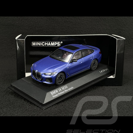 BMW i4 M50 2022 Bleu Mat Portimao 1/43 Minichamps 410024001