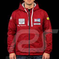 Veste Clay Regazzoni n° 4 Monza 1970 Coupe-Vent Bordeaux - Mixte