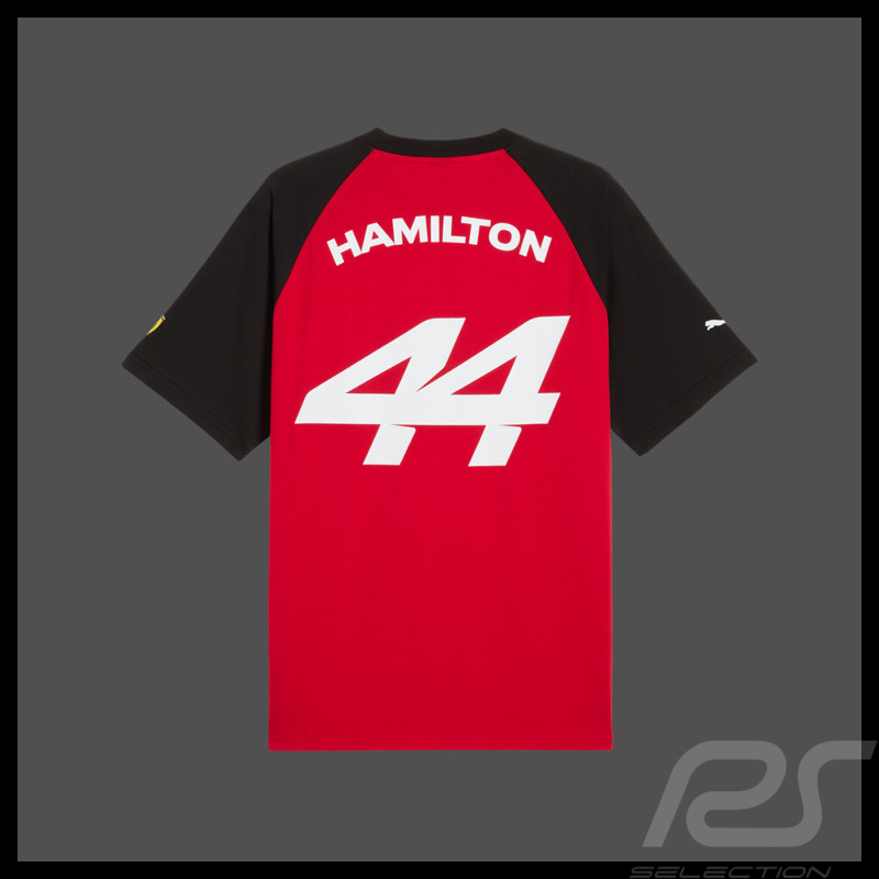 Ferrari T-shirt F1 Team n° 44 Lewis Hamilton Puma Red / Black 701238458-001 - unisex