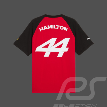 T-shirt Ferrari F1 Team n° 44 Lewis Hamilton Puma Rouge / Noir 701238458-001 - mixte