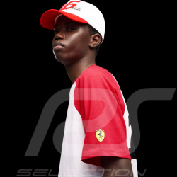 Ferrari T-Shirt F1 Team n° 16 Charles Leclerc Puma Weiß / Rot 701238487-001 - unisex
