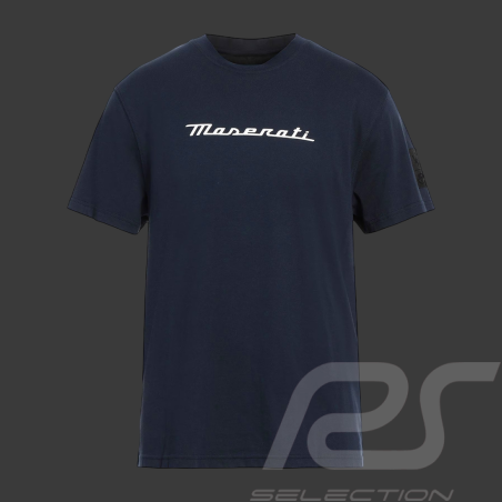 T-Shirt Maserati North Sails Logo Trident Bleu Marine - Mixte