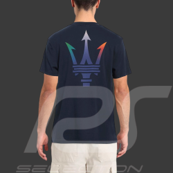 Maserati T-Shirt North Sails Trident Logo Navy Blue - Unisex