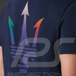 Maserati T-Shirt North Sails Trident Logo Navy Blue - Unisex