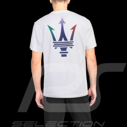 T-Shirt Maserati North Sails Logo Trident Blanc - Mixte