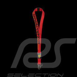 Ferrari Schlüsselanhänger F1 Team Leclerc / Hamilton Red Umhängeband 701238062-001