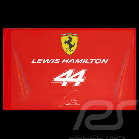 Ferrari Flagge F1 Team n° 44 Lewis Hamilton 2026 Rot 94 x 28 cm 701238026-001