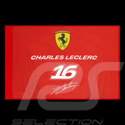 Ferrari Flagge F1 Team n° 16 Charles Leclerc 2026 Rot 94 x 28 cm 701238027-001