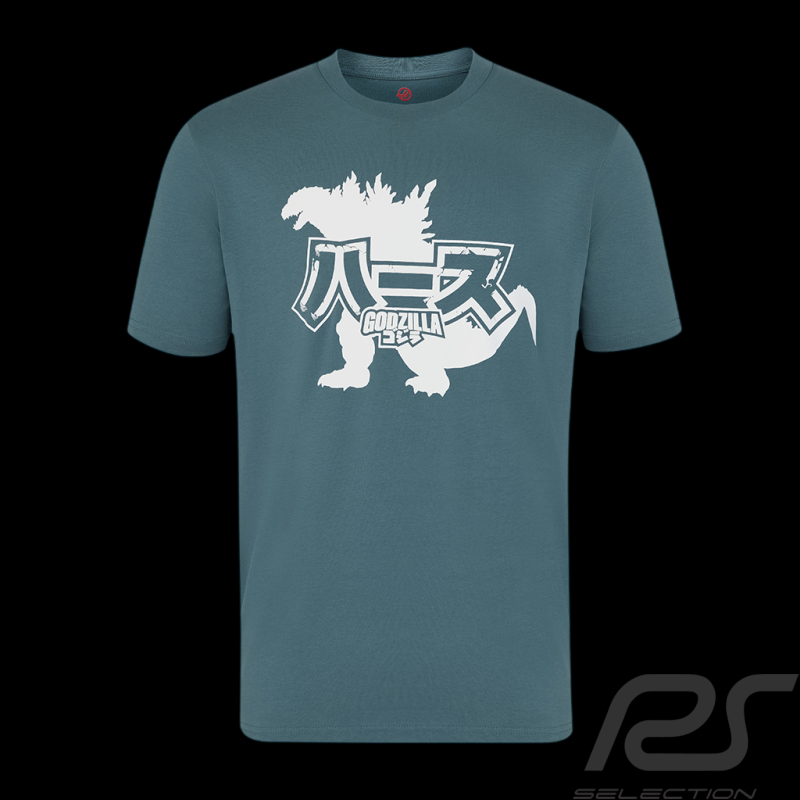 T-Shirt Haas F1 Team Godzilla Bleu / Vert - Mixte