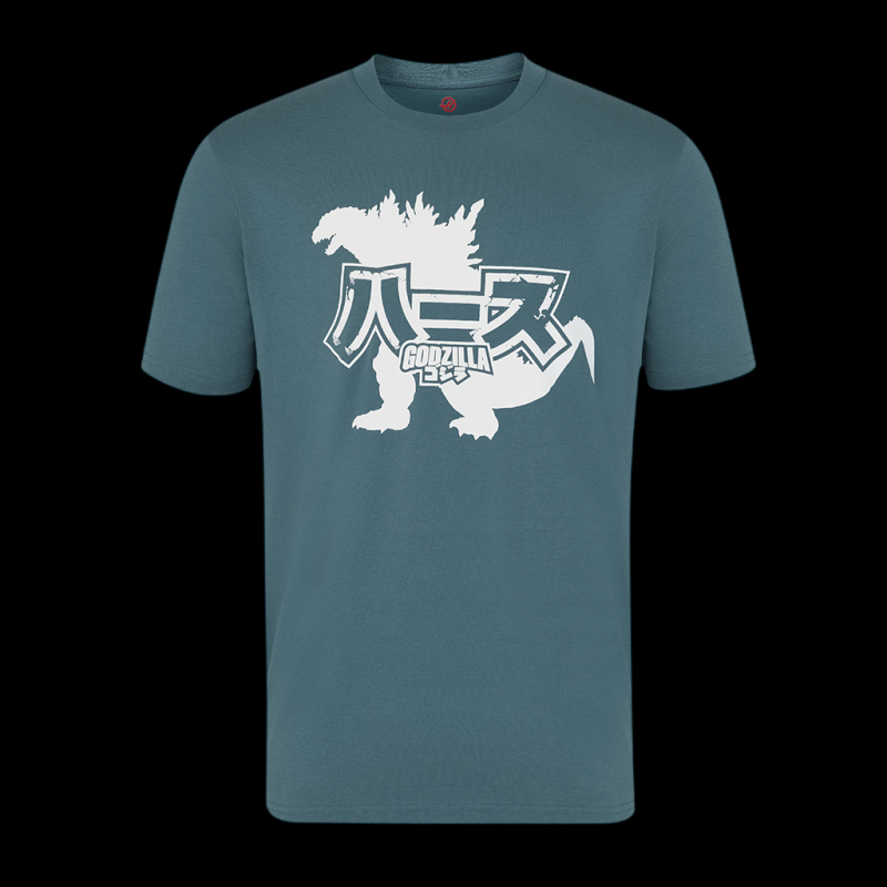Haas T-Shirt F1 Team Godzilla Deep Racing Teal / Green - Unisex