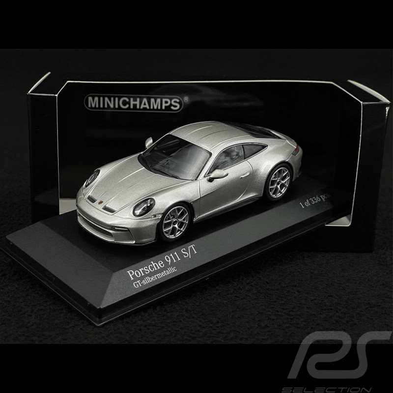 Porsche 911 S/T Type 992 2023 Gris GT Métallisé 1/43 Minichamps 410063022