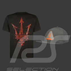 Duo Maserati T-Shirt + Maserati Cap Sport Grau / Schwarz - Unisex