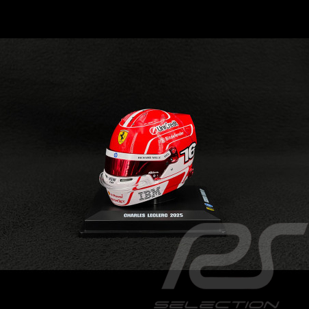 Ferrari Helmet Charles Leclerc n° 16 2025 F1 Season 1/5 Looksmart LSHEL009
