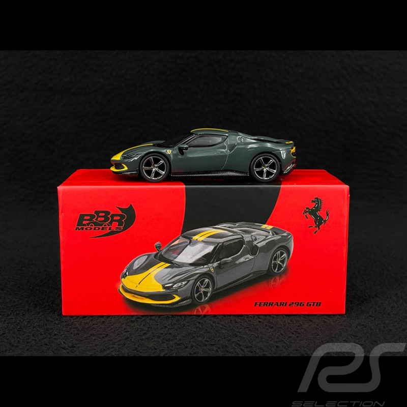 Ferrari 296 GTB Assetto Fiorano 2024 Grigio Scuro 1/64 BBR Models BBRFER64007
