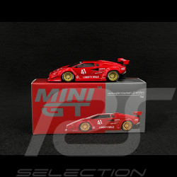 Lamborghini Countach LB Works n° 41 2025 Rot 1/64 Mini GT MGT01100-L