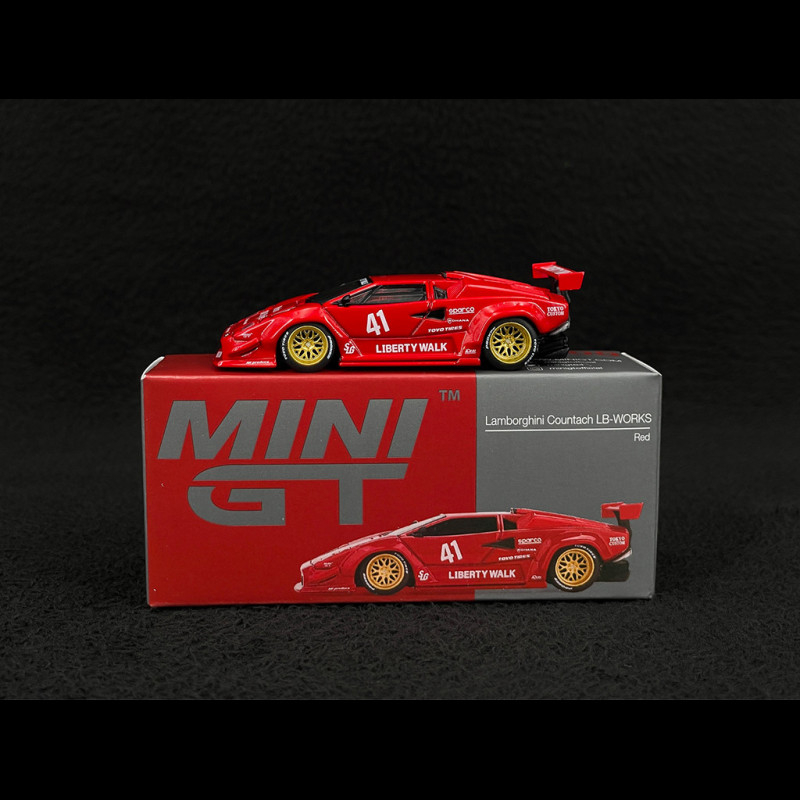 Lamborghini Countach LB Works n° 41 2025 Red 1/64 Mini GT MGT01100-L