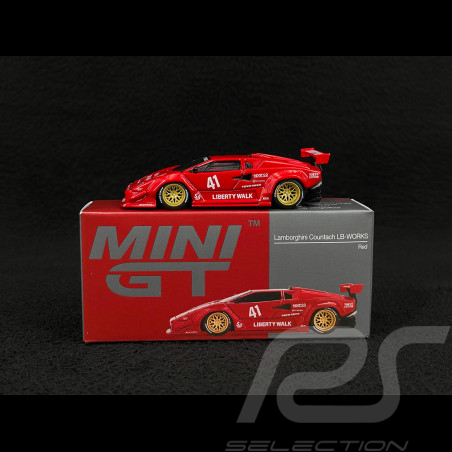 Lamborghini Countach LB Works n° 41 2025 Red 1/64 Mini GT MGT01100-L