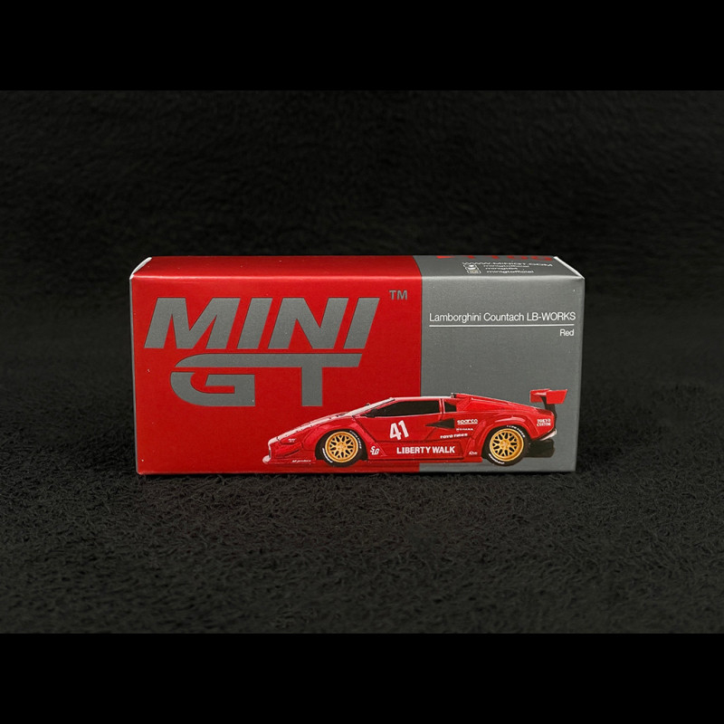 Lamborghini Countach LB Works n° 41 2025 Red 1/64 Mini GT MGT01100-L