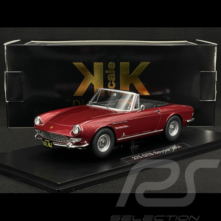 Ferrari 275 GTS Pininfarina Spyder 1964 Steve McQueen Rouge Métallisé 1/18 KK Scale KKDC180249