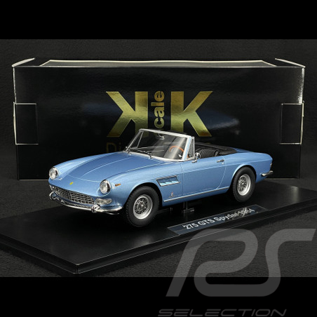 Ferrari 275 GTS Pininfarina Spyder 1964 avec Jantes Spoke Bleu Clair 1/18 KK Scale KKDC180246