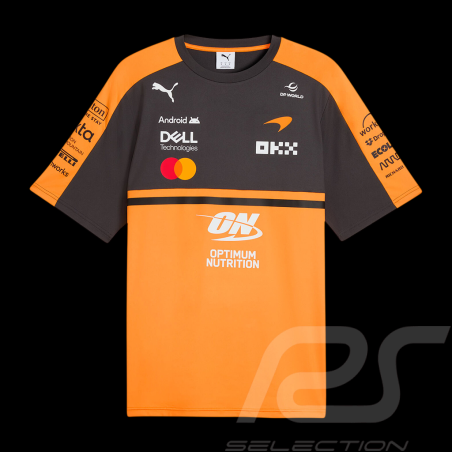 T-Shirt McLaren F1 Team Norris / Piastri 2026 Orange Papaye Puma 701241089-001 - Mixte