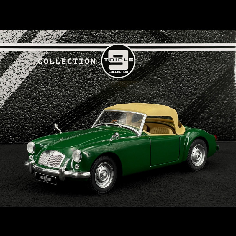MG MGA MK1 Softtop 1959 Green / Cream 1/18 Triple9 T9-1800165