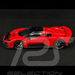 Ferrari F80 2024 Rosso Corsa / Schwarze Felgen 1/18 Bburago 18-16918