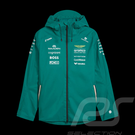 Veste Aston Martin F1 Team Alonso / Stroll 2026 Imperméable Vert Lux Puma 701239693-001 - Mixte