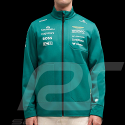 Veste Aston Martin Softshell F1 Team Alonso / Stroll 2026 Vert Lux Puma 701239694-001 - Mixte