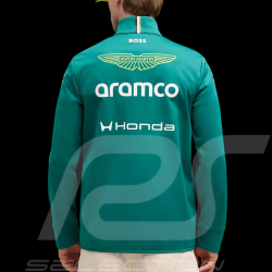 Veste Aston Martin Softshell F1 Team Alonso / Stroll 2026 Vert Lux Puma 701239694-001 - Mixte