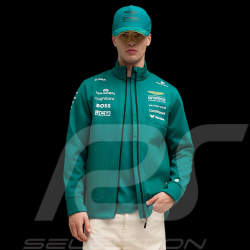 Aston Martin Softshell Jacket F1 Team Alonso / Stroll 2026 Green Lux Puma 701239694-001 - Unisex