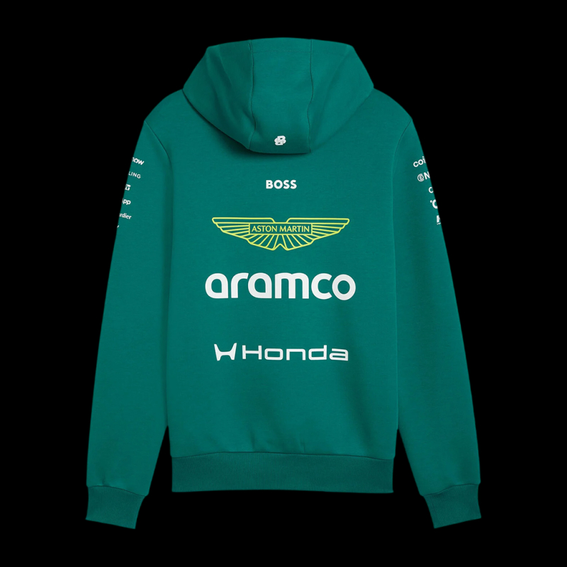 Aston Martin Hoodie F1 Team Alonso / Stroll 2026 Green Lux Puma