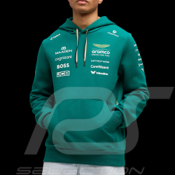 Aston Martin Hoodie F1 Team Alonso / Stroll 2026 Green Lux Puma 701239679-001 - Unisex