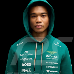 Sweat Aston Martin à Capuche F1 Team Alonso / Stroll 2026 Vert Lux Puma 701239679-001 - Mixte
