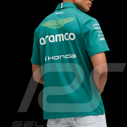 Aston Martin Polo Shirt F1 Team Alonso / Stroll 2026 Green Lux Puma 701239682-001 - Unisex