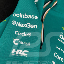 Sweat Aston Martin à Capuche F1 Team Alonso / Stroll 2026 Vert Lux Puma 701239679-001 - Mixte