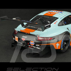 Porsche 911 RSR Typ 991 n° 86 24h Le Mans 2018 Gulf Racing 1/12 Ixo LEGT12008