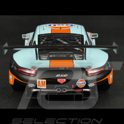 Porsche 911 RSR Type 991 n° 86 24h Le Mans 2018 Gulf Racing 1/12 Ixo LEGT12008