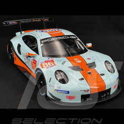 Porsche 911 RSR Typ 991 n° 86 24h Le Mans 2018 Gulf Racing 1/12 Ixo LEGT12008