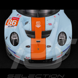 Porsche 911 RSR Type 991 n° 86 24h Le Mans 2018 Gulf Racing 1/12 Ixo LEGT12008