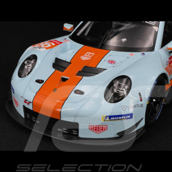 Porsche 911 RSR Type 991 n° 86 24h Le Mans 2018 Gulf Racing 1/12 Ixo LEGT12008