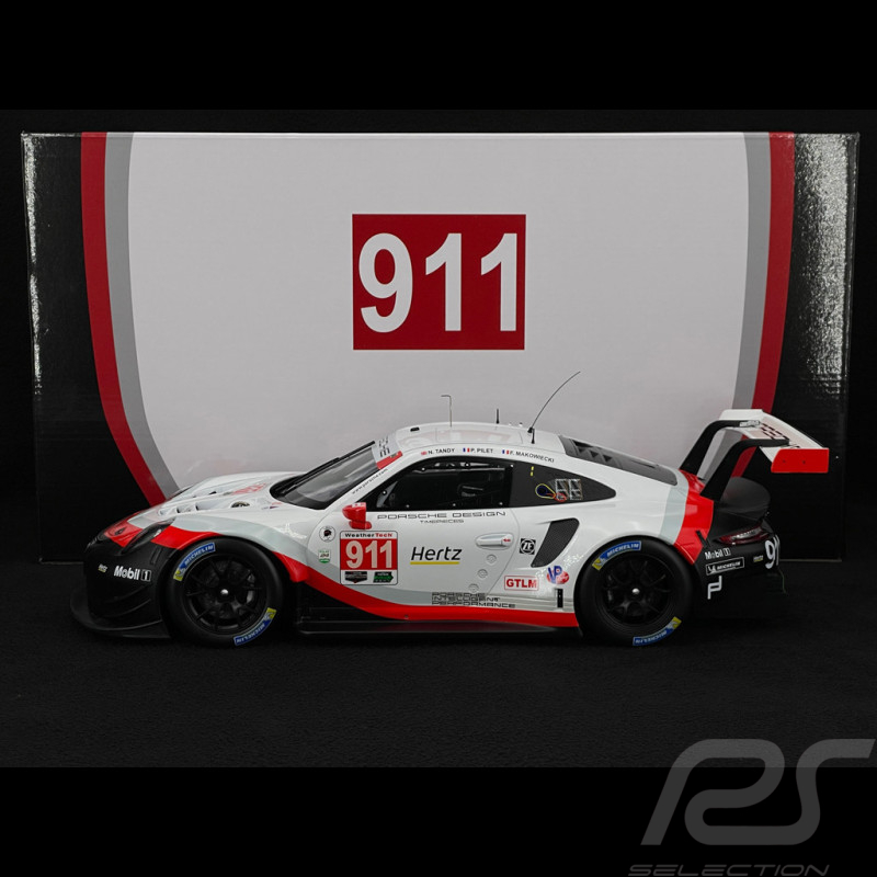 Porsche 911 RSR Type 991 n° 911 24h Daytona 2018 1/12 Ixo LEGT12001