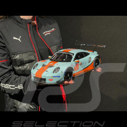 Porsche 911 RSR Type 991 n° 86 24h Le Mans 2018 Gulf Racing 1/12 Ixo LEGT12008