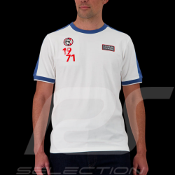 Steve McQueen T-Shirt Le Mans 1971 White / Blue SQ261TSM02-002 - Men