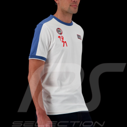 Steve McQueen T-Shirt Le Mans 1971 White / Blue SQ261TSM02-002 - Men