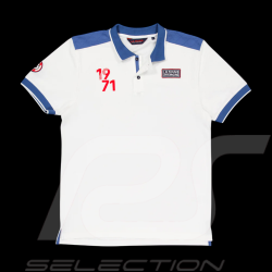 Polo Steve McQueen Le Mans 1971 Blanc / Bleu SQ261POM02-002 - Homme