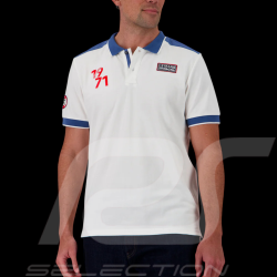 Polo Steve McQueen Le Mans 1971 Blanc / Bleu SQ261POM02-002 - Homme