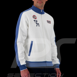 Steve McQueen Zip-Up Jacket Le Mans 1971 White / Blue SQ261SSM02-002 - Men