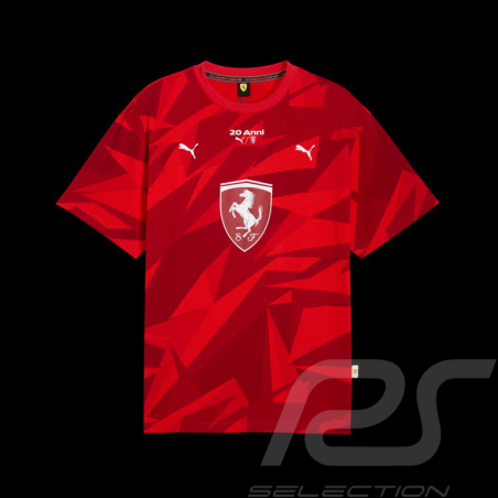 T-shirt Ferrari F1 Team Leclerc / Hamilton 20 ans Collector Puma Rouge 633943-02 - mixte
