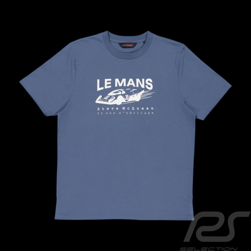 T-Shirt Steve McQueen Le Mans 917 n° 20 Bleu SQ261TSM08-115 - Homme